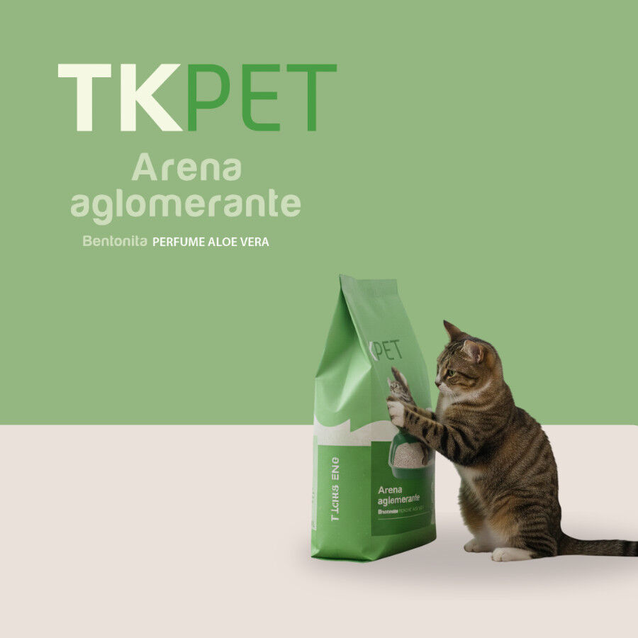 10 L TK-Pet Areia Aglomerante Bentonite e Alo&eacute; Vera para gatos, , large Imagem n&uacute;mero 5